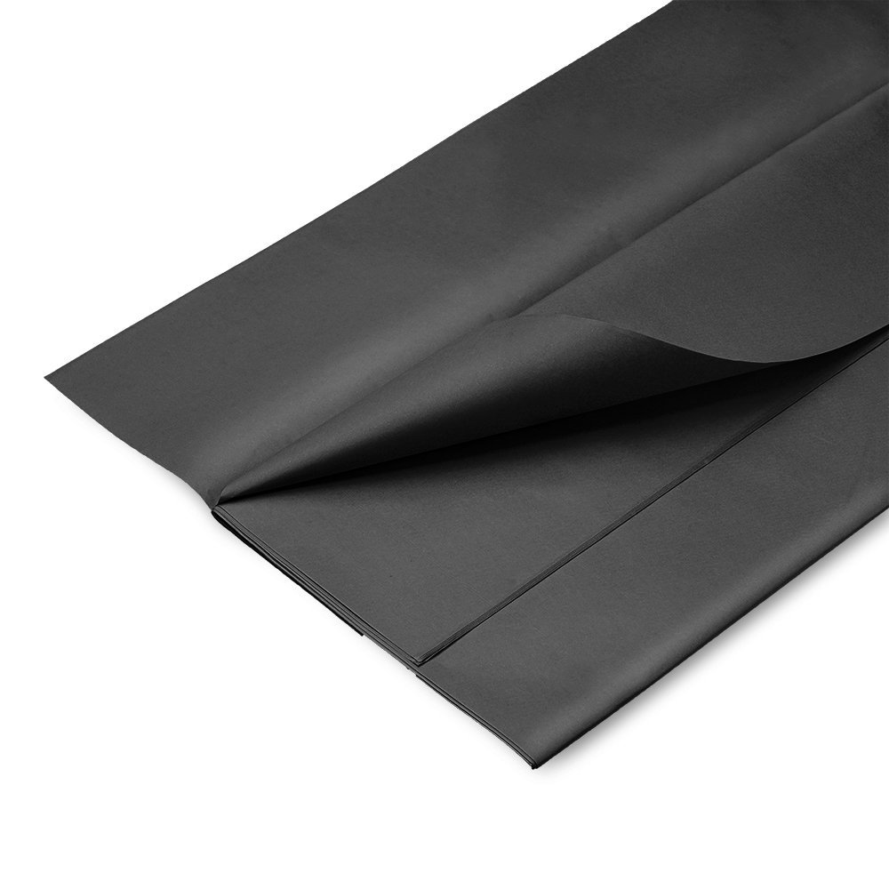 İtalyan Siyah Renk Pelur Kağıt 50*75cm 1 kg. (130-134 Adet)