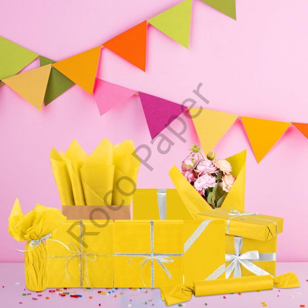 Roco Paper Pelur Kağıt - 20x30 cm A4 - 100 Adet Sarı Renk