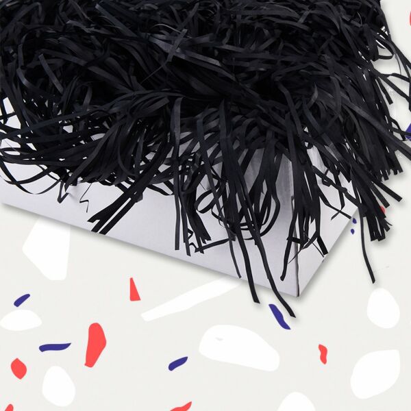 Kırpık Pelur Kağıt - Siyah 100, 250, 500 gr