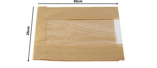 Pencereli Kese Şamua Kağıdı 25*40cm 1000gr (85-90 Adet)