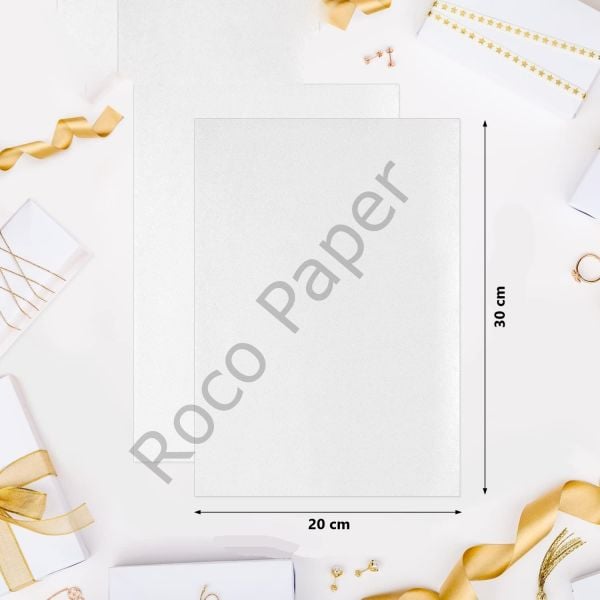 Roco Paper Pelur Kağıt - 20x30 cm A4 - 100 Adet Beyaz Renk