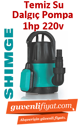 SHIMGE CSP750C-5 1HP 220v Plastik Gövdeli Temiz su Dalgıç Pompa