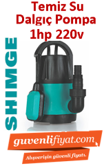 SHIMGE CSP750C-5 1HP 220v Plastik Gövdeli Temiz su Dalgıç Pompa