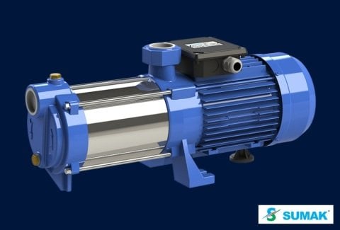 Sumak SYM8-300/8  3Hp 220V  Yatay Milli Kademeli Pompa