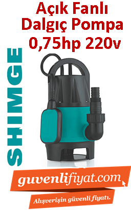 SHIMGE CSP550D-5 0.75HP 220v Plastik Gövdeli Açık Fanlı Temiz su Dalgıç Pompa