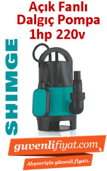 SHIMGE CSP750D-5 1HP 220v Plastik Gövdeli Açık Fanlı Temiz su Dalgıç Pompa
