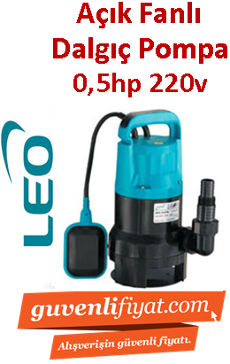LEO XKS-400PW 0.5hp 220v Açık Fanlı Dalgıç Pompa