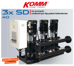 STAR 3 SD 40/6  3x30 HP 380V ÜÇ POMPALI ENDÜSTRİYEL TİP  PAKET HİDROFOR