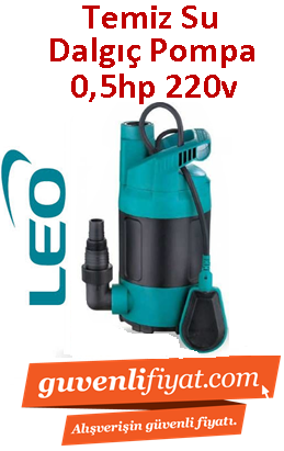 LEO LKS-400P 0.5HP 220V Temiz Su Plastik Gövdeli Dalgıç Pompa