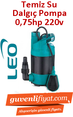 LEO LKS-750P 0.75HP 220V Temiz Su Plastik Gövdeli Dalgıç Pompa