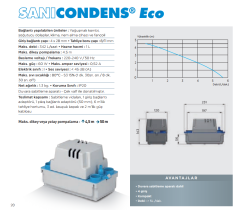 SANİCONDENS  ECO Yoğuşma Gideri - Klima Gideri Pompası