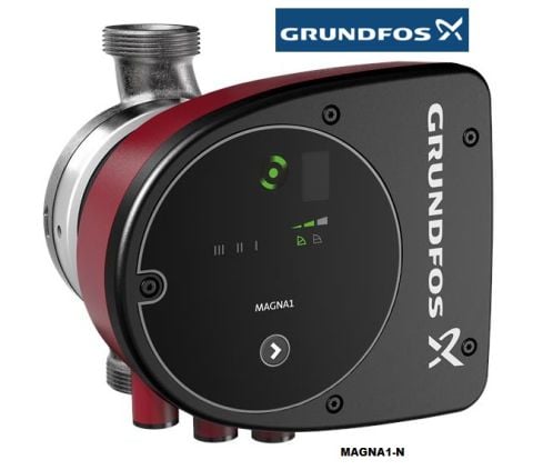 GRUNDFOS MAGNA1 25-40 N  180mm  DN25  PN10  PASLANMAZ ÇELİK GÖVDELİ TEKLİ TİP DİŞLİ FREKANS KONVERTÖRLÜ SİRKÜLASYON POMPASI - 99221223