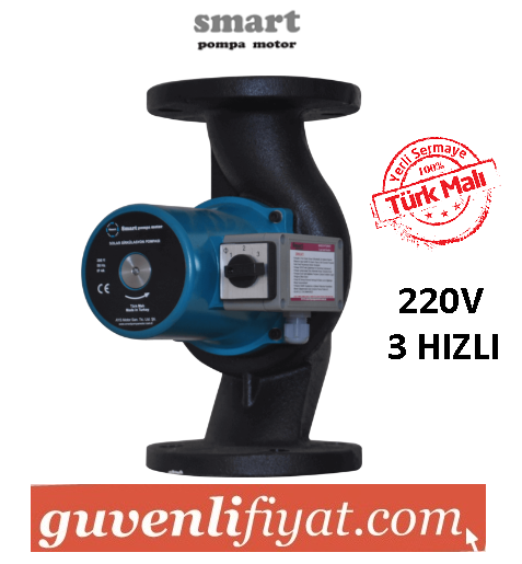 SMART SPM 80/7-360-3 MF 220V FLANŞLI 3 HIZLI SİRKÜLASYON POMPASI