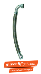 2'' 60 CM ÇELİK ÖRGÜLÜ BAĞLANTI FLEKSİ (DİRSEKLİ)