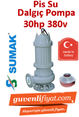 SUMAK SDTK 300/6 30HP 380v Açık Fanlı Pis Su Dalgıç Pompa