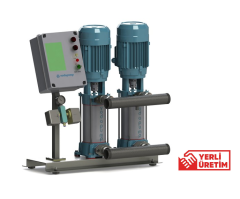 VODAPUMP VP PHD2- T90/8 - 4 HP 380V DİKEY MİLLİ ÇİFT POMPALI ÇOK KADEMELİ  HİDROFOR