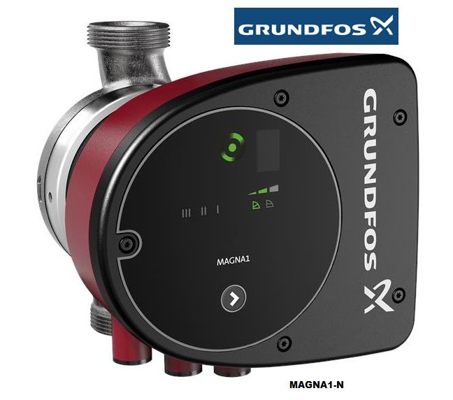 GRUNDFOS MAGNA1 32-60 N  180mm  DN32  PN10  PASLANMAZ ÇELİK GÖVDELİ TEKLİ TİP DİŞLİ FREKANS KONVERTÖRLÜ SİRKÜLASYON POMPASI - 99221254