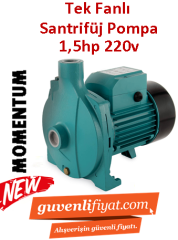 MOMENTUM PCm/170-1 1.5Hp 220v Döküm Gövdeli Tek Fanlı Santrifüj Pompa