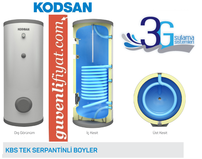 KODSAN 1000 LT TEK SERPANTİNLİ BOYLER