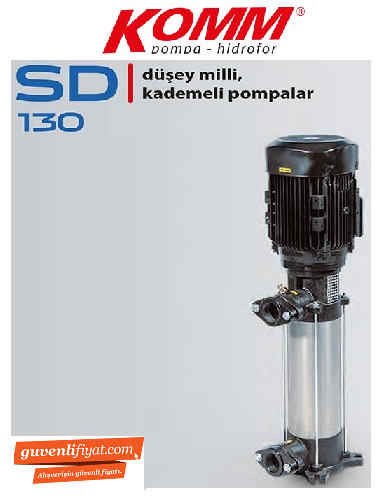 STAR SD 130/7 T 10.HP 380V DÜŞEY MİLLİ ÇOK KADEMELİ SESSİZ POMPA