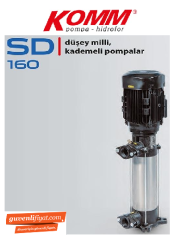 STAR SD 160/4 T 7.5 HP 380V DÜŞEY MİLLİ ÇOK KADEMELİ SESSİZ POMPA