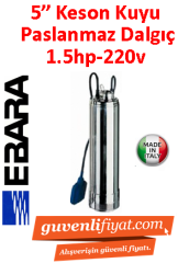 EBARA IDROGO M40/10 A 220V 1HP 5'' Paslanmaz Çelik Keson Kuyu Dalgıç Pompa