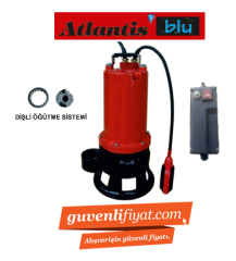 ATLANTİS PARCL 20-1.1T - 1.5 HP 380V TAM ÖĞÜTÜCÜ PARÇALAYICI FOSEPTİK DALGIÇ POMPA