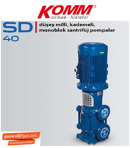 STAR SD 40/6 30.HP 380V DÜŞEY MİLLİ ENDÜSTRİYEL TİP ÇOK KADEMELİ SESSİZ POMPA