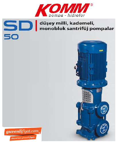 STAR SD 50/2 30.HP 380V DÜŞEY MİLLİ ENDÜSTRİYEL TİP ÇOK KADEMELİ SESSİZ POMPA