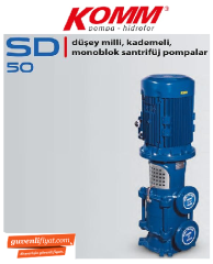 STAR SD 50/3 30.HP 380V DÜŞEY MİLLİ ENDÜSTRİYEL TİP ÇOK KADEMELİ SESSİZ POMPA