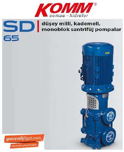 STAR SD 65-2 30.HP 380V DÜŞEY MİLLİ ENDÜSTRİYEL TİP ÇOK KADEMELİ SESSİZ POMPA