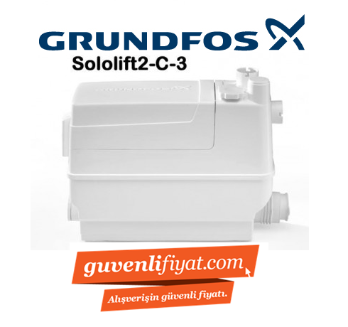 GRUNDFOS SOLOLİFT2 C-3 640W TEZGAH ALTI ATIK SU TAHLİYE ÜNİTESİ - POMPASI (çamaşır makinası + lavabo)-97775317