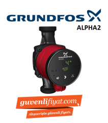 GRUNDFOS ALPHA2 32-50 180mm GİRİŞ-ÇIKIŞ 2'' FREKANS KONVERTÖRLÜ SİRKÜLASYON POMPASI