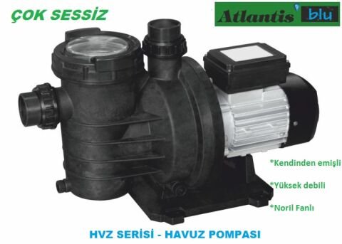 ATLANTİS BLU HVZ 150T -1.5HP-380V- ÖN FİLTRELİ HAVUZ POMPASI