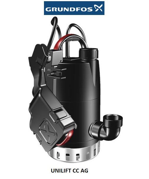 GRUNDFOS UNİLİFT CC 5 AG1    0.32Hp 220V  ATIK SU DRENAJ DALGIÇ POMPA - 98624419