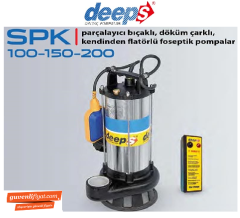 STAR SPK 100 T 1.HP 380V PARÇALAYICI BIÇAKLI DÖKÜM ÇARKLI FOSEPTİK DALGIÇ POMPA