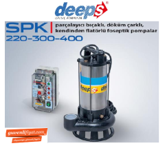 STAR SPK 300 M + PANO 3.HP 220V PARÇALAYICI BIÇAKLI DÖKÜM ÇARKLI FOSEPTİK DALGIÇ POMPA