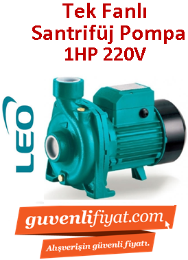 LEO XGm1/A 1hp 220v 1 1/2'' Çıkışlı Tek Fanlı Santrifüj Pompa