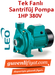 LEO XG1/A 1hp 380v 1 1/2'' Çıkışlı Tek Fanlı Santrifüj Pompa