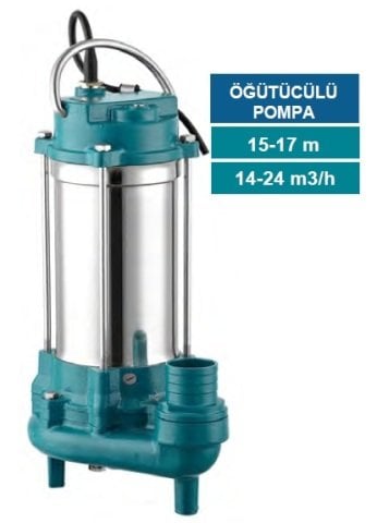 MOMENTUM P1500   2HP  220V   ÖĞÜTÜCÜLÜ FOSEPTİK DALGIÇ POMPA