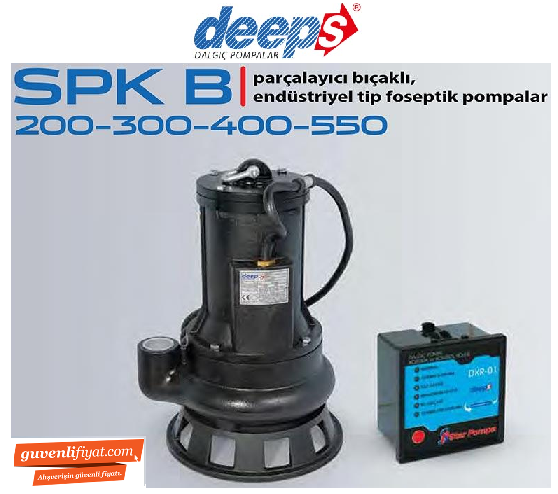 STAR SPK B 200 M 2.HP 220V PARÇALAYICI BIÇAKLI ENDÜSTRİYEL TİP FOSEPTİK DALGIÇ POMPA