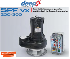 STAR SPF VX 200 M 2.HP 220V AÇIK FANLI PANOLU ENDÜSTRİYEL TİP FOSEPTİK DALGIÇ POMPA