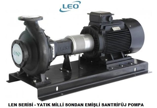 LEO  LEN125-100-200C     7.5 HP  380V   SONDAN EMİŞLİ  YATAY MİLLİ  SANTRİFÜJ POMPA