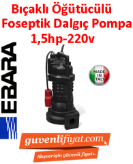 EBARA DRS/A 40-100-1.1M 220V 1.5HP Parçalayıcılı Öğütücülü Atık Su dalgıç Pompa