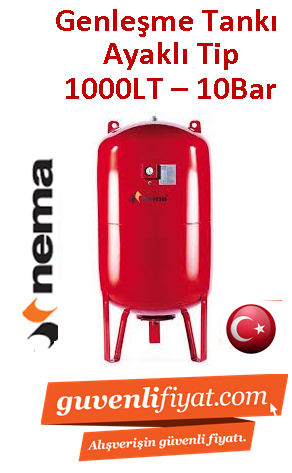 NEMA NEX 1000Lt 10Bar Ayaklı Genleşme-Hidrofor Tankı