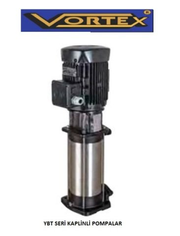 VORTEX YBT 20-09  5.5HP 380V  ÇOK KADEMELİ NORİL FANLI DİK MİLLİ KAPLİNLİ POMPA