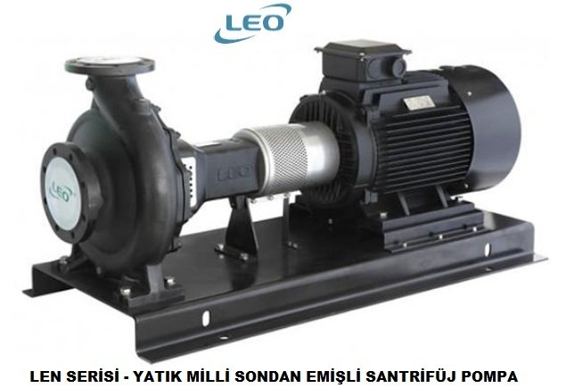 LEO  LEN125-100-250C    15 HP  380V   SONDAN EMİŞLİ  YATAY MİLLİ  SANTRİFÜJ POMPA