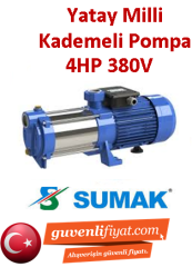 SUMAK SYMT8  400/10 4Hp 380v Yatay milli Kademeli Pompa