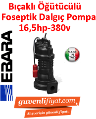 EBARA DRS/A 65-190-12 380V 16HP Parçalayıcılı Öğütücülü Atık Su dalgıç Pompa