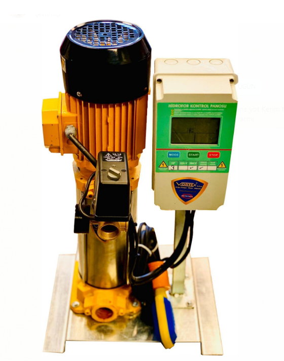 VORTEX YBT 20-06   4HP  380V  DİK MİLLİ ÇOK KADEMELİ TEK POMPALI NORİL FANLI KAPLİNLİ HİDROFOR